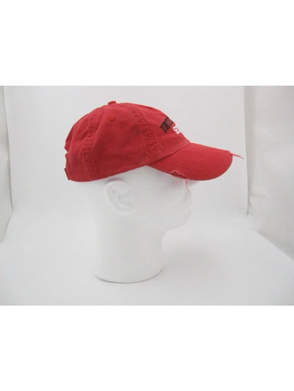 UPS United Parcel Service Red Distressed Baseball Cap Adjustable Hat (F)